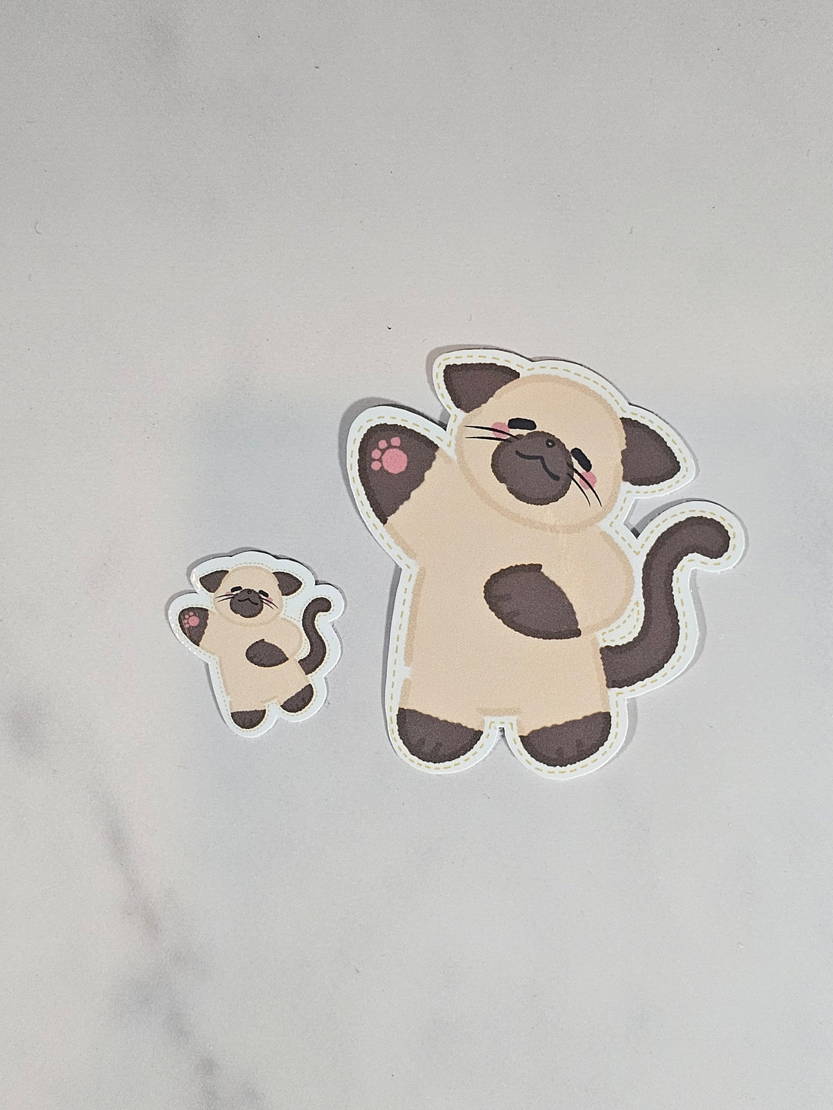Soy Stitch Illustration — Waterproof Die-Cut Vinyl Sticker | 2.3" × 2.5"