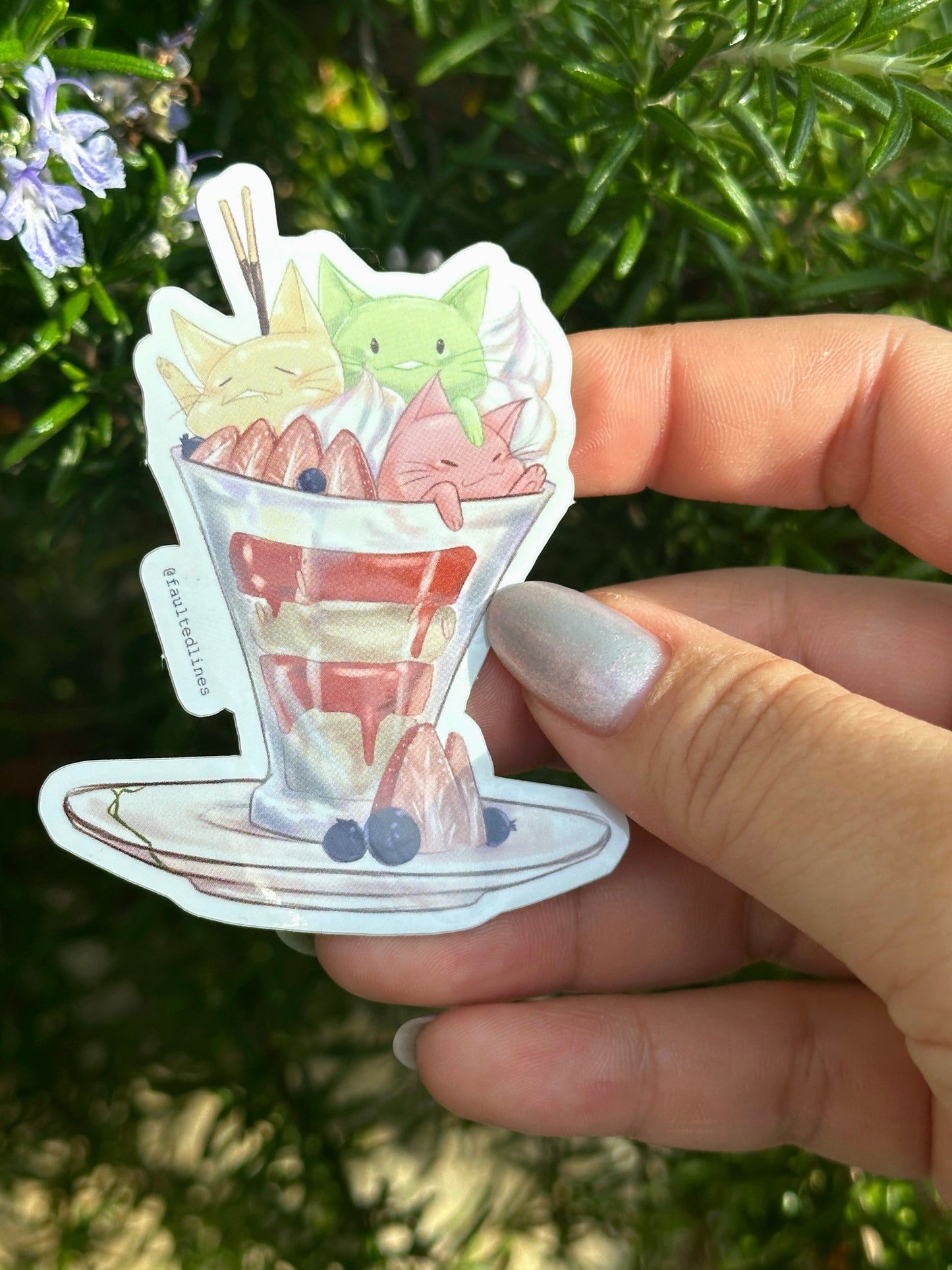 purr~fect Parfait Kat-tsugi dicut stickers