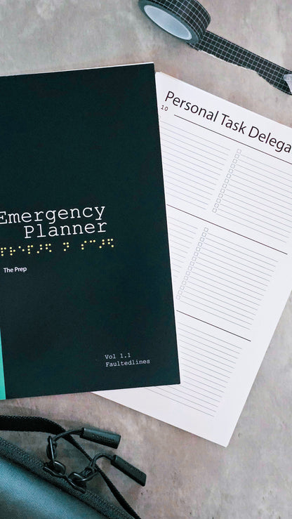 Prepared, Not Scared: Emergency Planner (First Edition) — Loose Leaf Disaster Prep Planner | Half Letter 5.5" x 8.5"