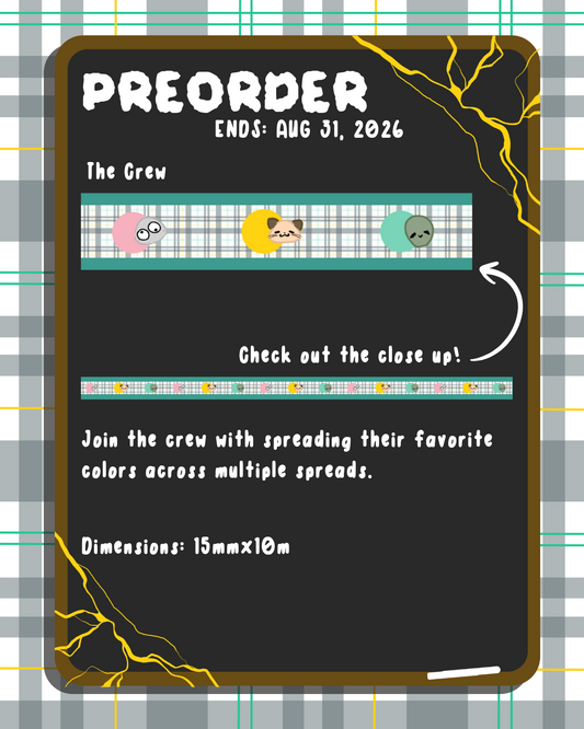 PREORDER: The Crew Washi Tape | 15mm x 10m