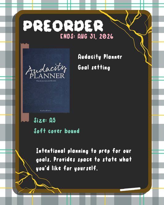 PREORDER: Audacity Planner — Goal Setting | Soft Cover Bound | A5 (5.83" × 8.27")