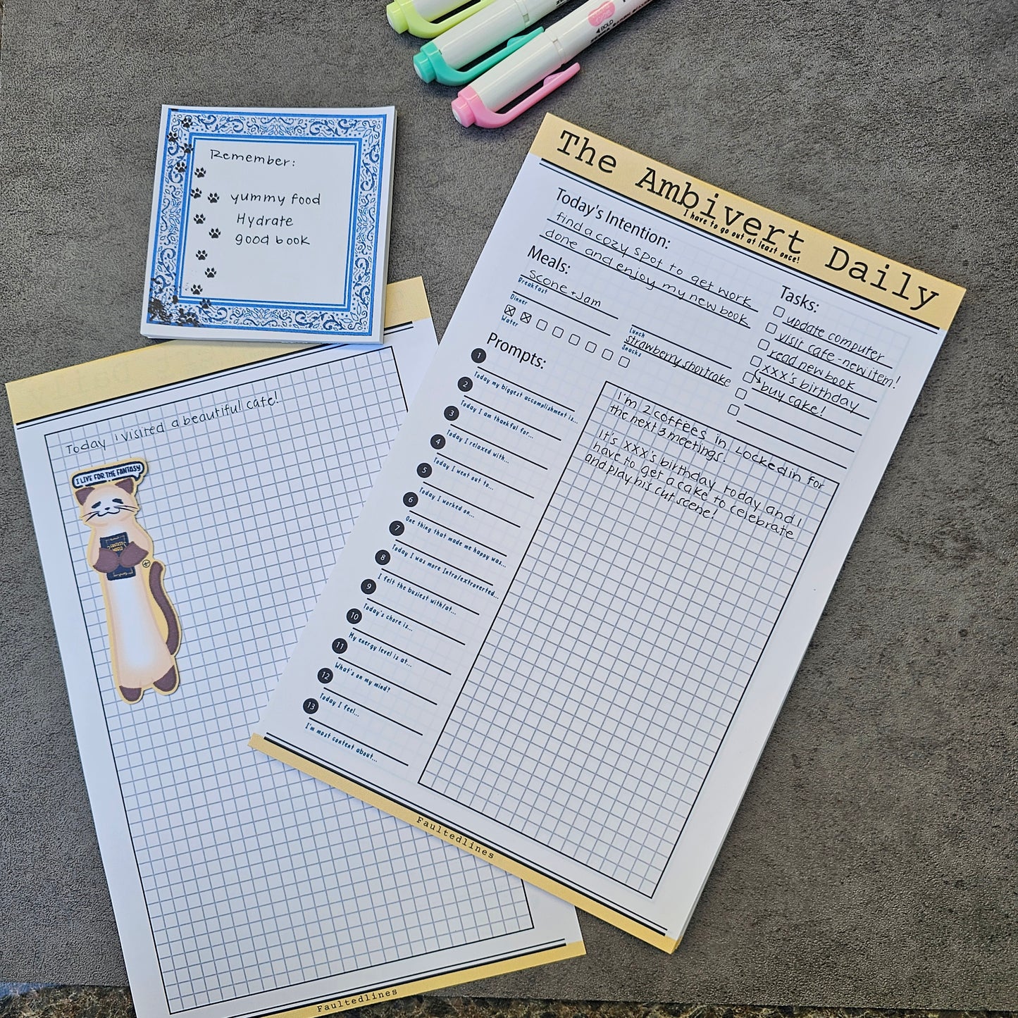 Planner Insert Notepad — Ambivert Daily | Large 5.5" x 8.5"