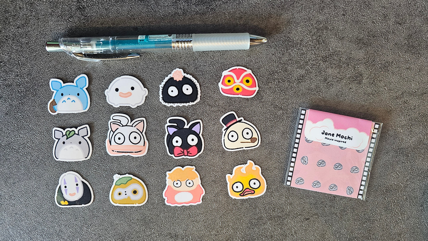 Jane Mochi Cosplay - Movie Inspired Mini Pack | Die-Cut Sticker Bundle