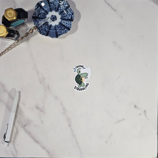 Trying but Struggling - Tart | Die-cut Sticker | 2" x 2.7"