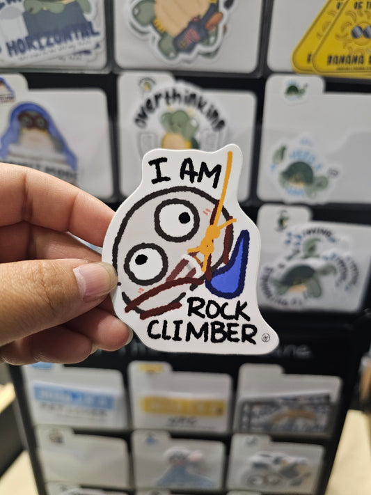 Die-Cut Vinyl Sticker — Jane the Rock: I Am Rock Climber