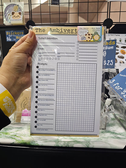 Planner Insert Notepad — The Daily Mix Pack | Half Letter 5.5" × 8.5"