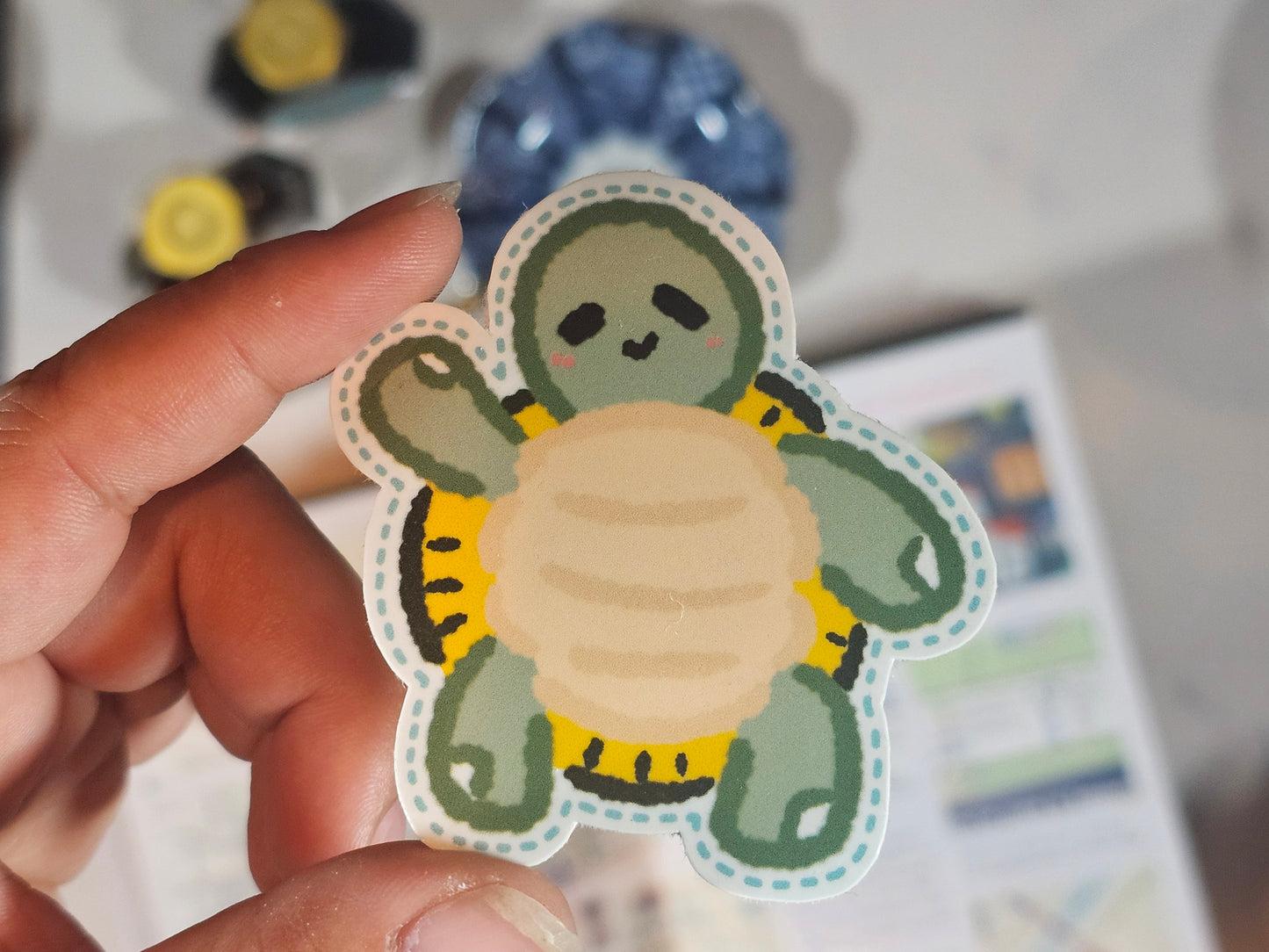 Tart Stitch Illustration | Die-cut Sticker | 2.4" x 2.5"