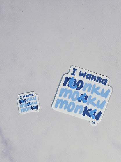Monku Monku Monku - Let Me Complain! | Die-cut Sticker | 2" x 2"