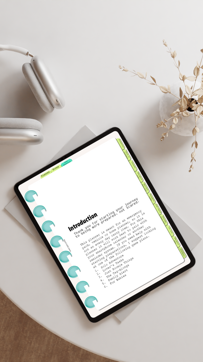 Prepared, Not Scared: Emergency Planner (Digital Download) — Disaster Prep Printable Planner