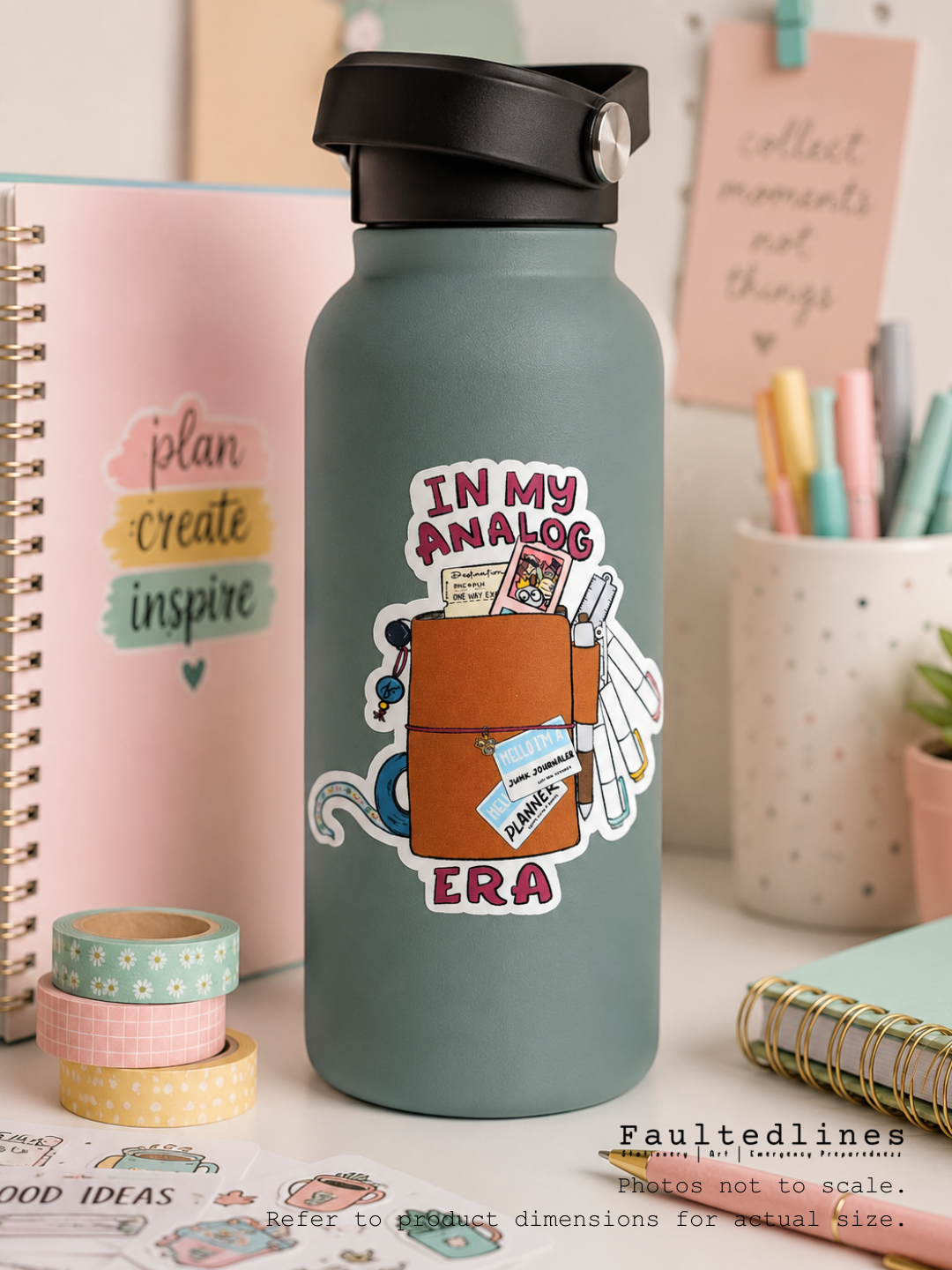 Waterproof Die-Cut Vinyl Sticker — In My Analog Era | 3.05" × 3.1"