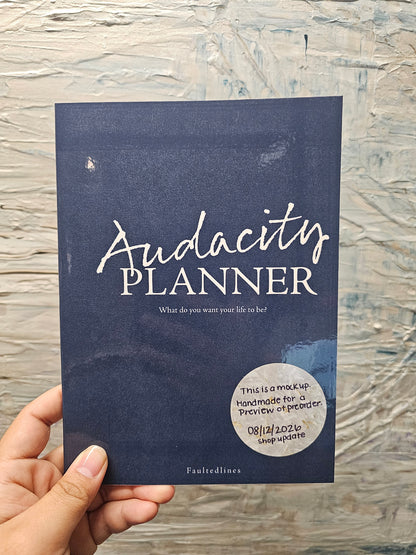 PREORDER: Audacity Planner — Goal Setting | Soft Cover Bound | A5 (5.83" × 8.27")
