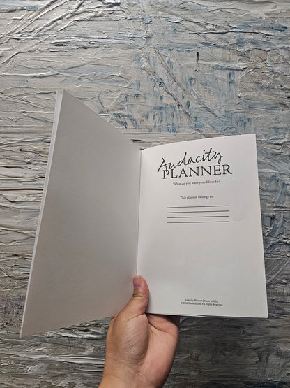 PREORDER: Audacity Planner — Goal Setting | Soft Cover Bound | A5 (5.83" × 8.27")