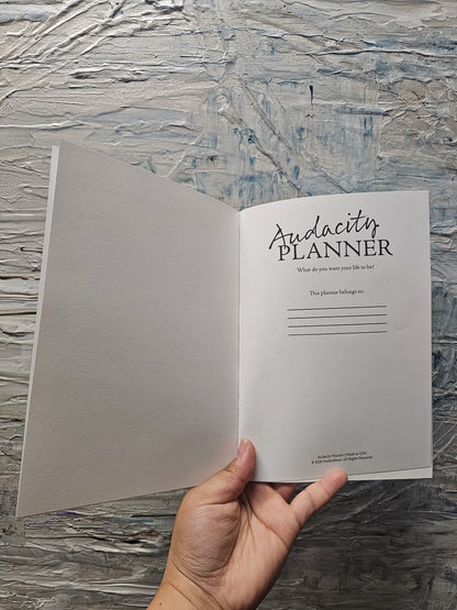 PREORDER: Audacity Planner — Goal Setting | Soft Cover Bound | A5 (5.83" × 8.27")