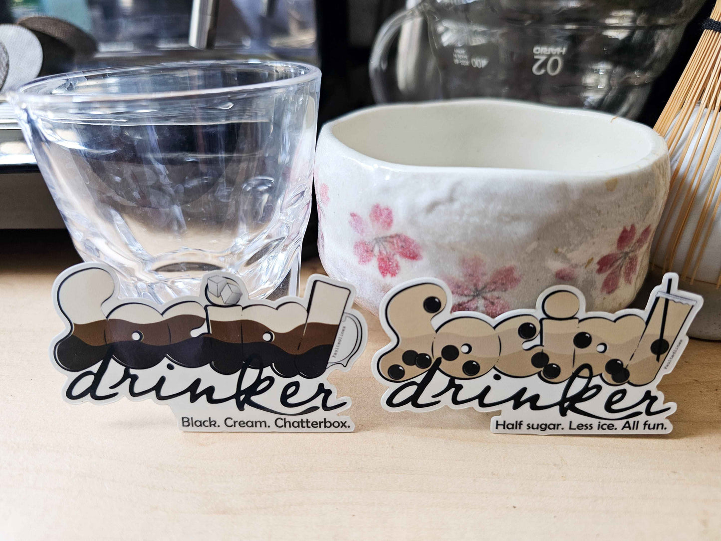 Social Drinker Di-cut Sticker