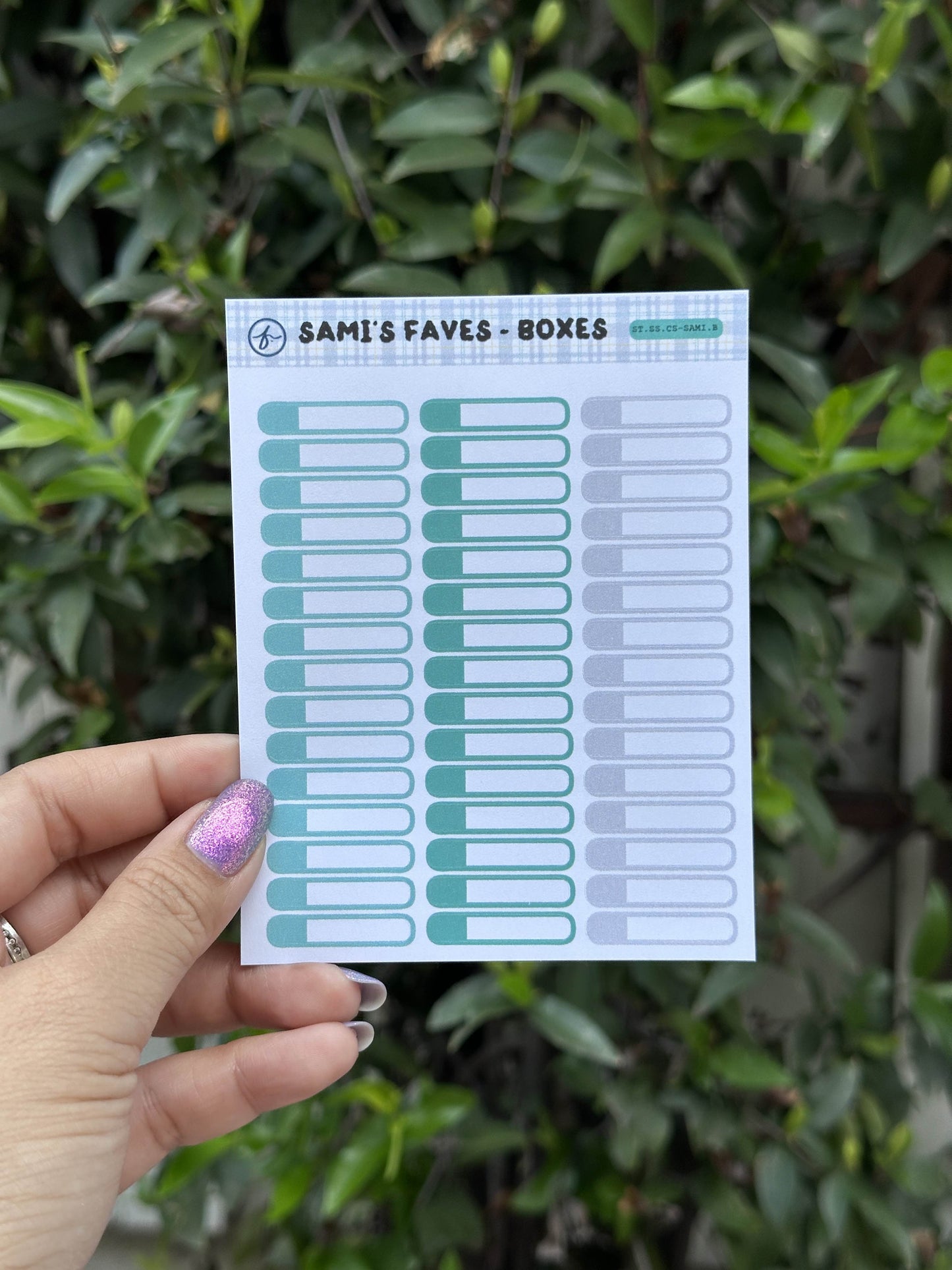 Paper Sticker Sheet Set — Color Shapes: Sami’s Faves | 3.5" x 4.25"
