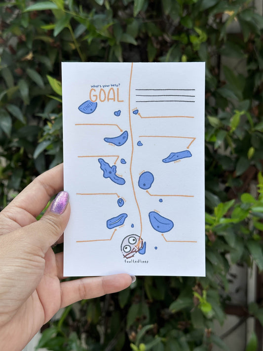 Climb with Jane: Goal Setting Beta -Medium (4x6 inch) Notepad-