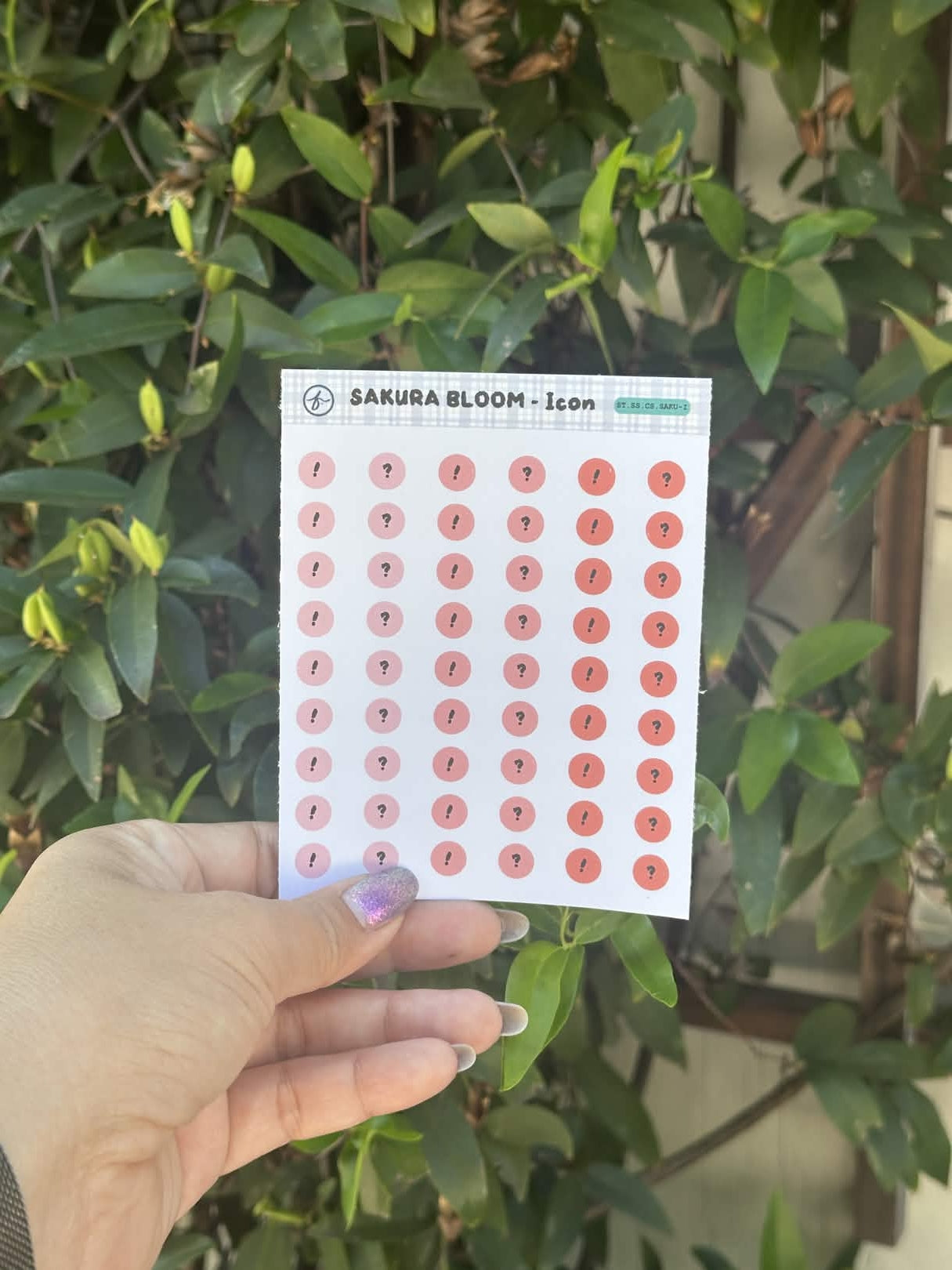 Paper Sticker Sheet Set — Color Shapes: Sakura Bloom | 3.5" x 4.25"