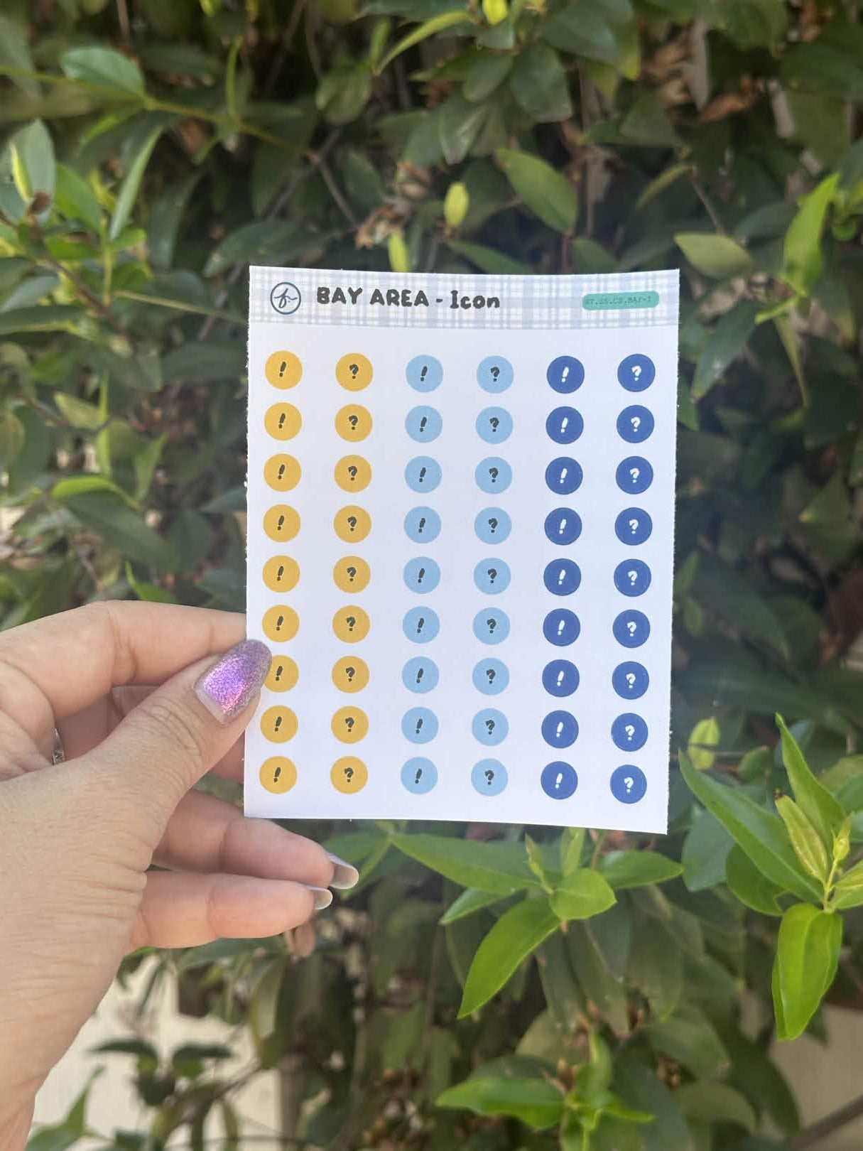 Paper Sticker Sheet Set — Color Shapes: Bay Area | 3.5" x 4.25"