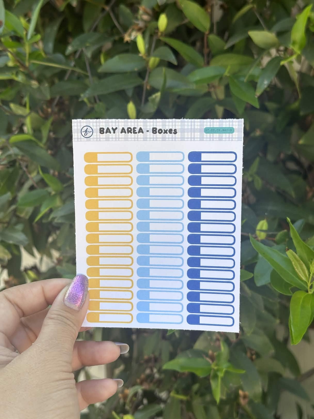 Paper Sticker Sheet Set — Color Shapes: Bay Area | 3.5" x 4.25"