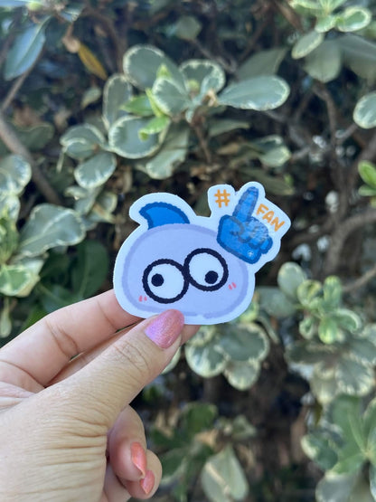 Waterproof Die-Cut Vinyl Sticker — Jane the Rock - #1 Fan