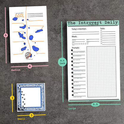 Pixel Plate Notepad — Katsugi | 20 Sheets | Small 3" x 3"