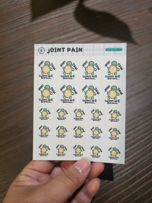 Joint Pain - Tart | Sticker Sheet | 3.5" × 4.5"