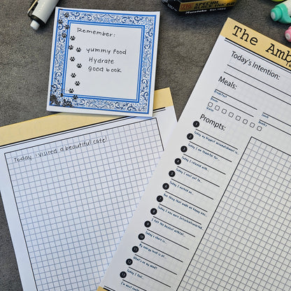 Pixel Plate Notepad — Katsugi | 20 Sheets | Small 3" x 3"