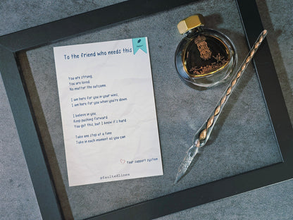 To the Friend Who Needs This | Luster Paper Print | 4" × 6"
