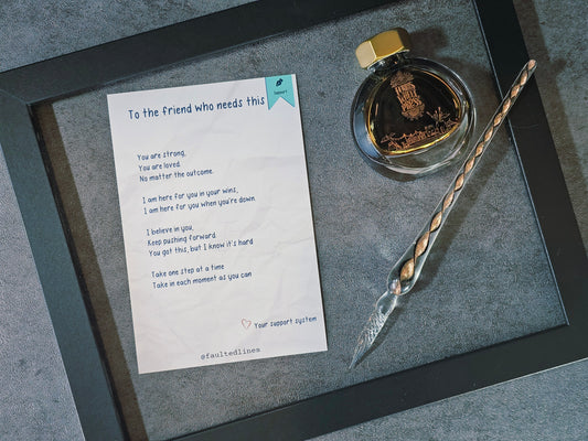 To the Friend Who Needs This | Luster Paper Print | 4" × 6"