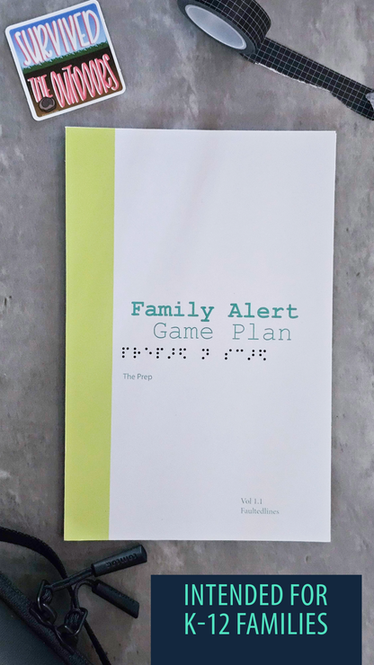 Prepared, Not Scared: The Game Plans (First Edition) — Household Emergency Planning Guide | Half Letter 5.5" x 8.5"